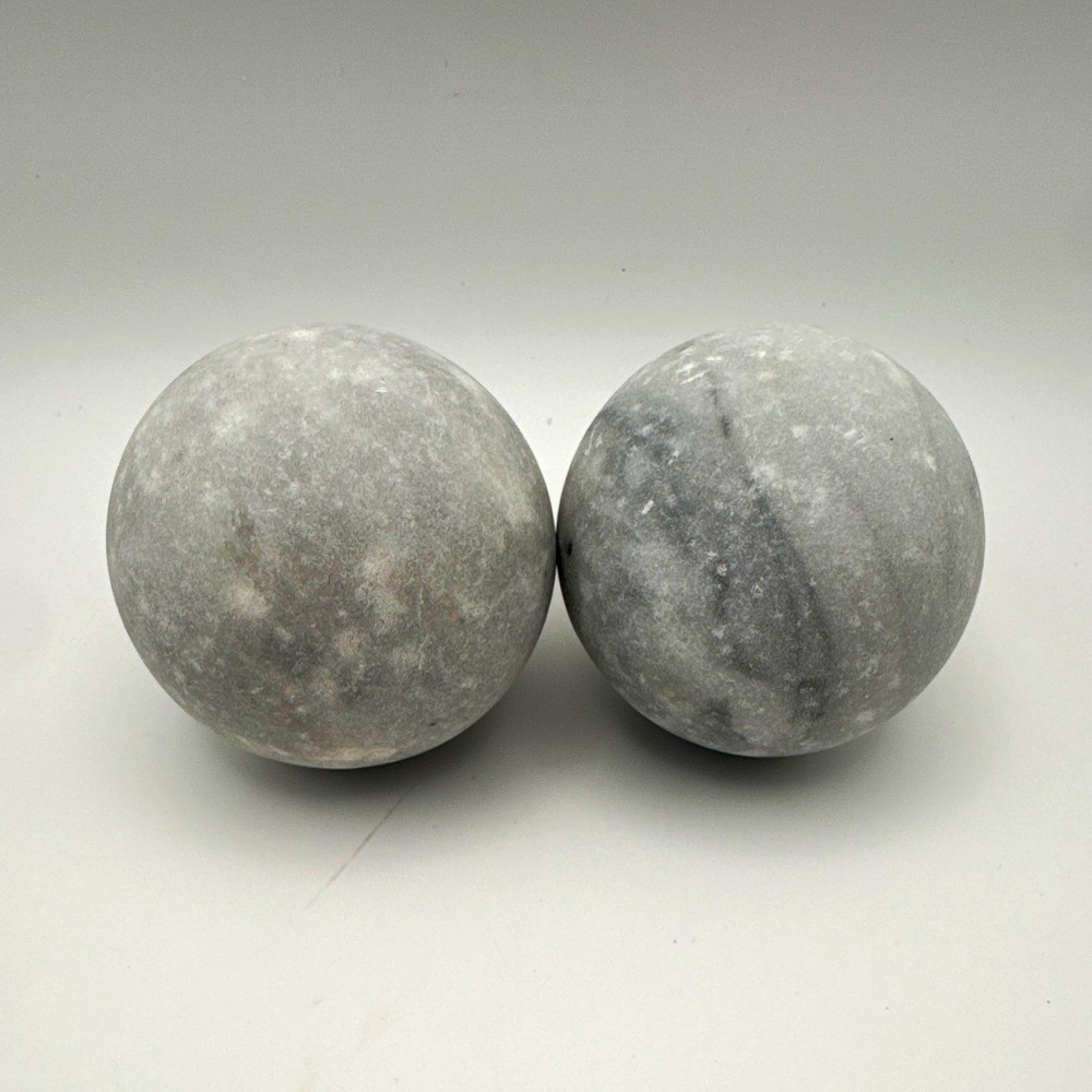 Whiskey Chilling Stone Spheres Set of 2 Reusable Granite Cooling Rocks Barware